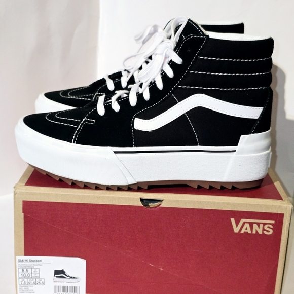 Van Sk8-Hi Stacked, Platform suade Women's, 10, Men's 8.5 New with box. Color: B - Picture 10 of 14